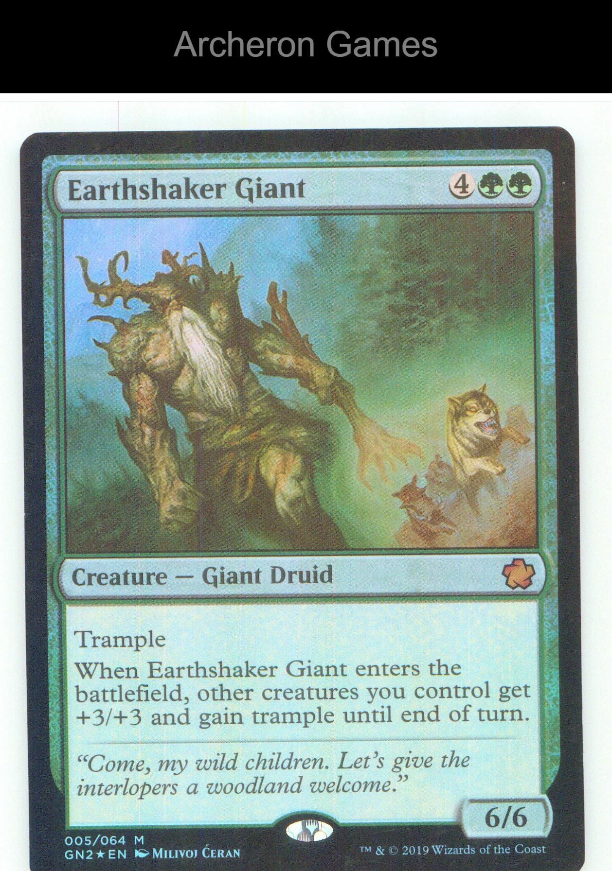 Earthshaker Giant GN2 5 Mythic MTG Card NM/EX+ Foil