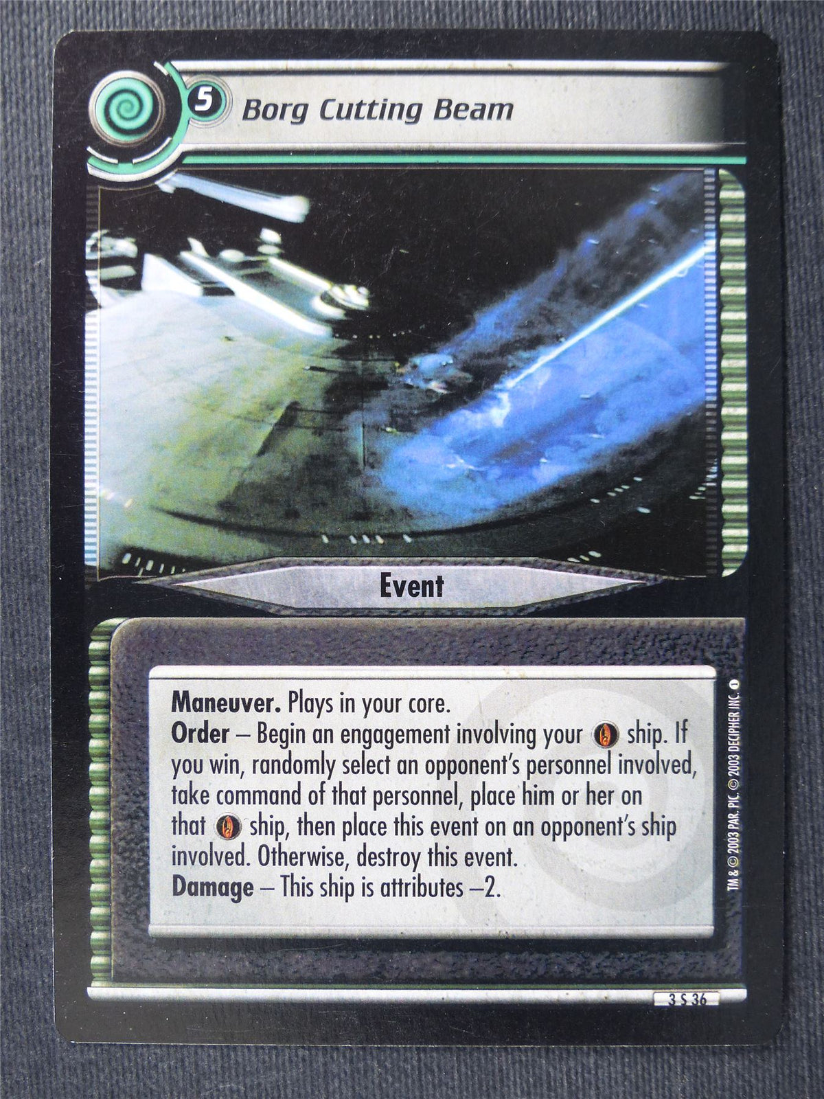 Borg Cutting Beam - Star Trek Cards #VP