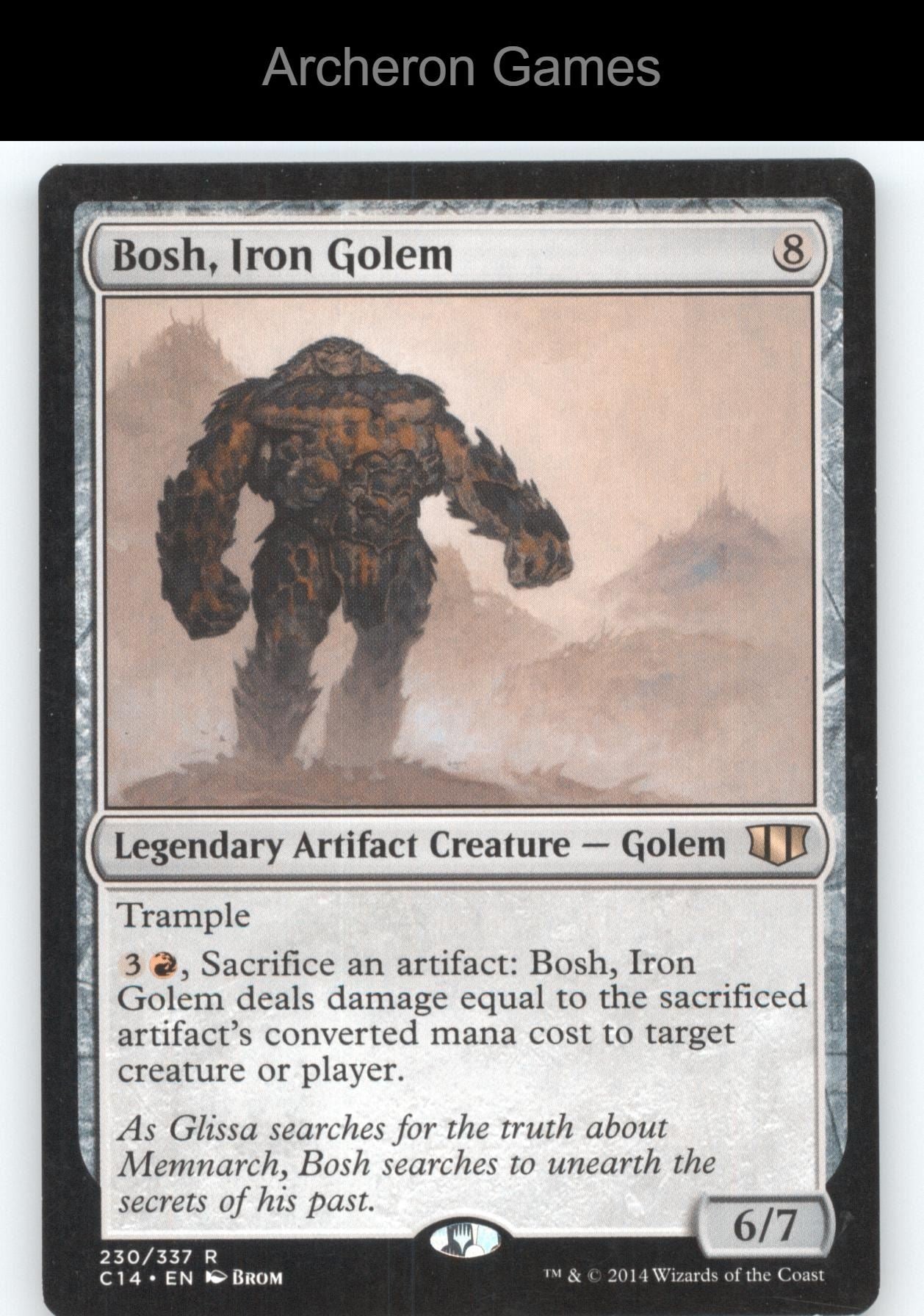 Bosh, Iron Golem 230 R MTG Card Commander 2014