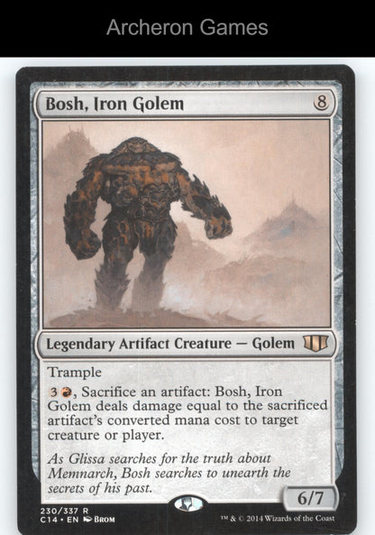 Bosh, Iron Golem 230 R MTG Card Commander 2014