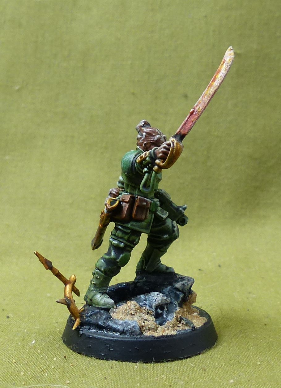 Captain Minka Lesk painted - Astra Militarum - Warhammer 40K #2Y3