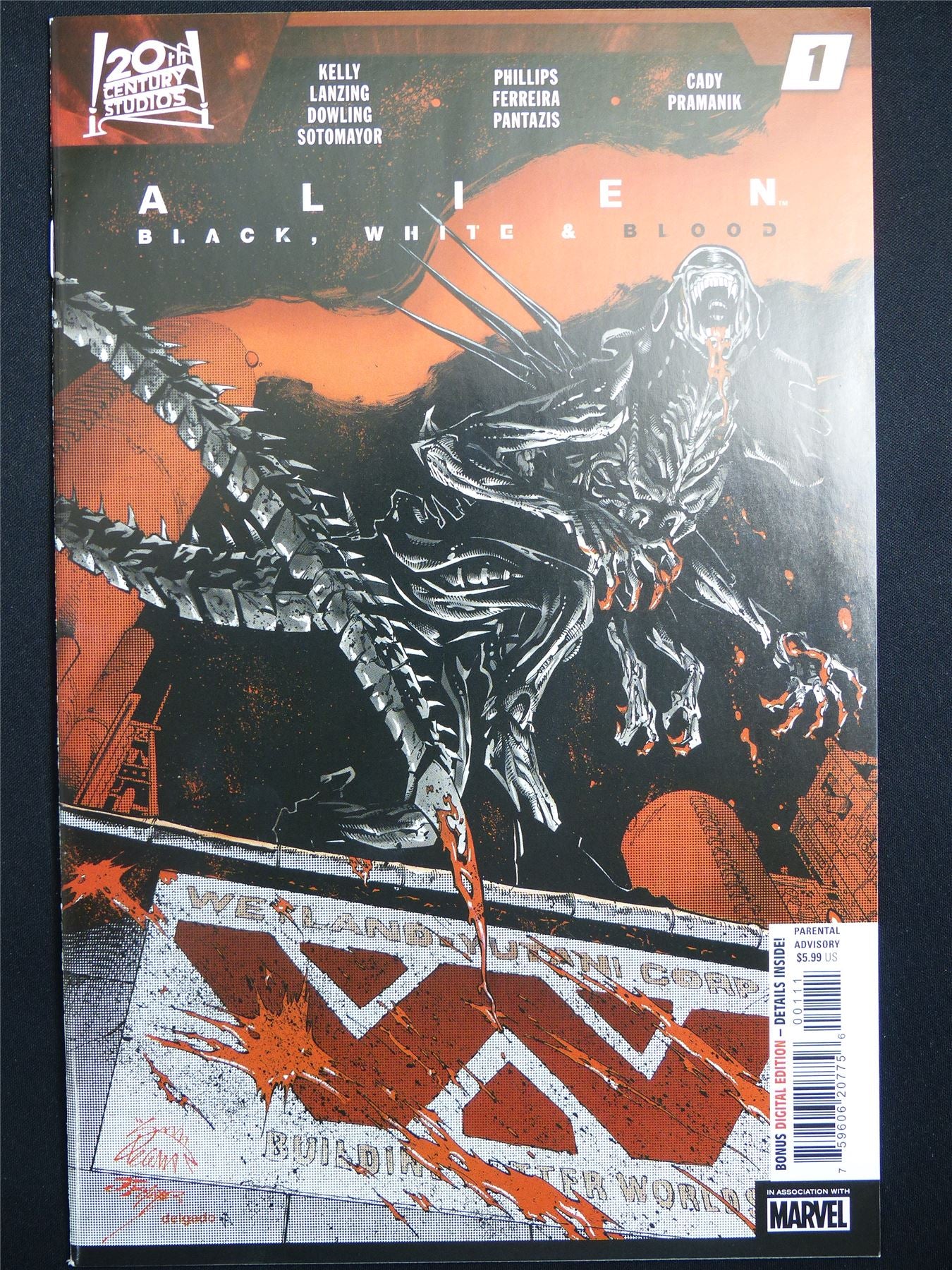 ALIEN: Black White & Blood #1 Cvr A - Marvel Comic #4PM