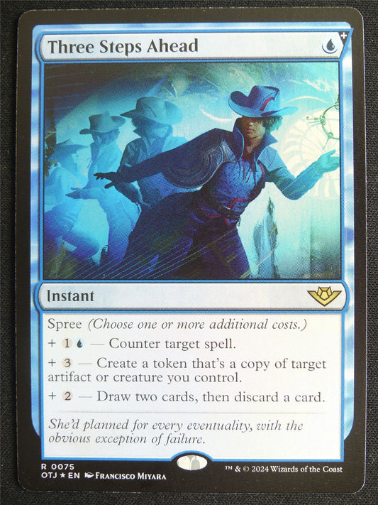 Three Steps Ahead Foil - OTJ - Mtg Card #4MU