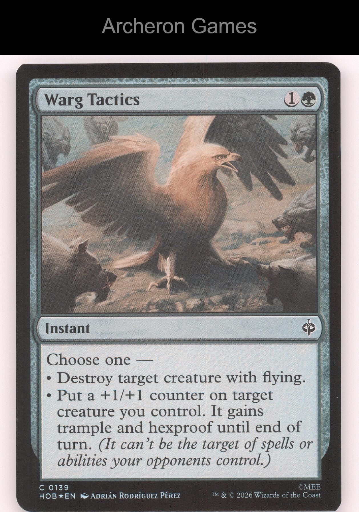 Warg Tactics HOB 139 C MTG Card The Hobbit