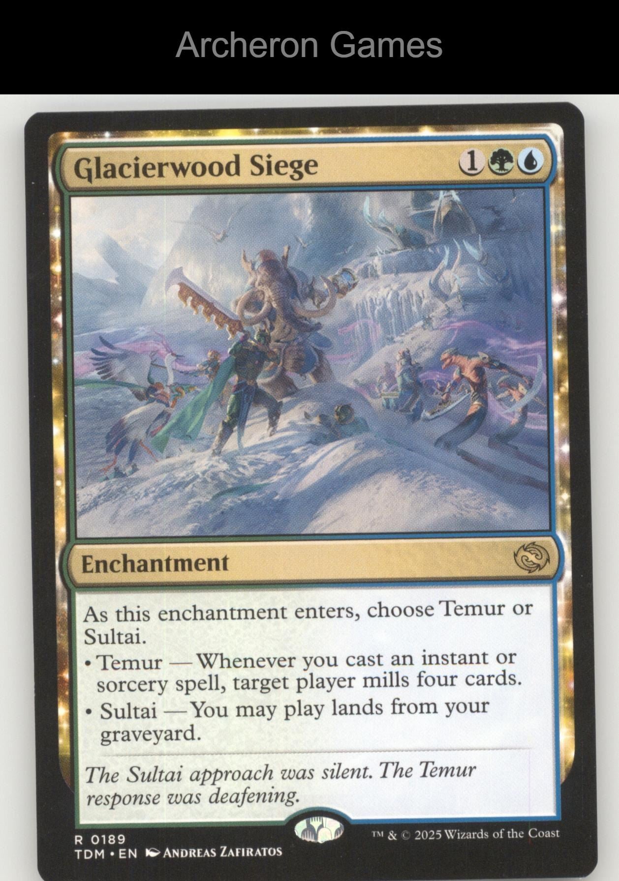 Glacierwood Siege 189 R MTG Card Promo Pack: Tarkir: Dragonstorm