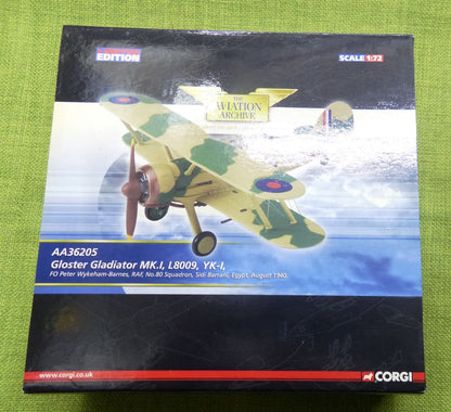 Corgi Limited Edition Scale 1:72 AA 36205 Gloster Gladiator MK.I, L8009, YK-I #6I