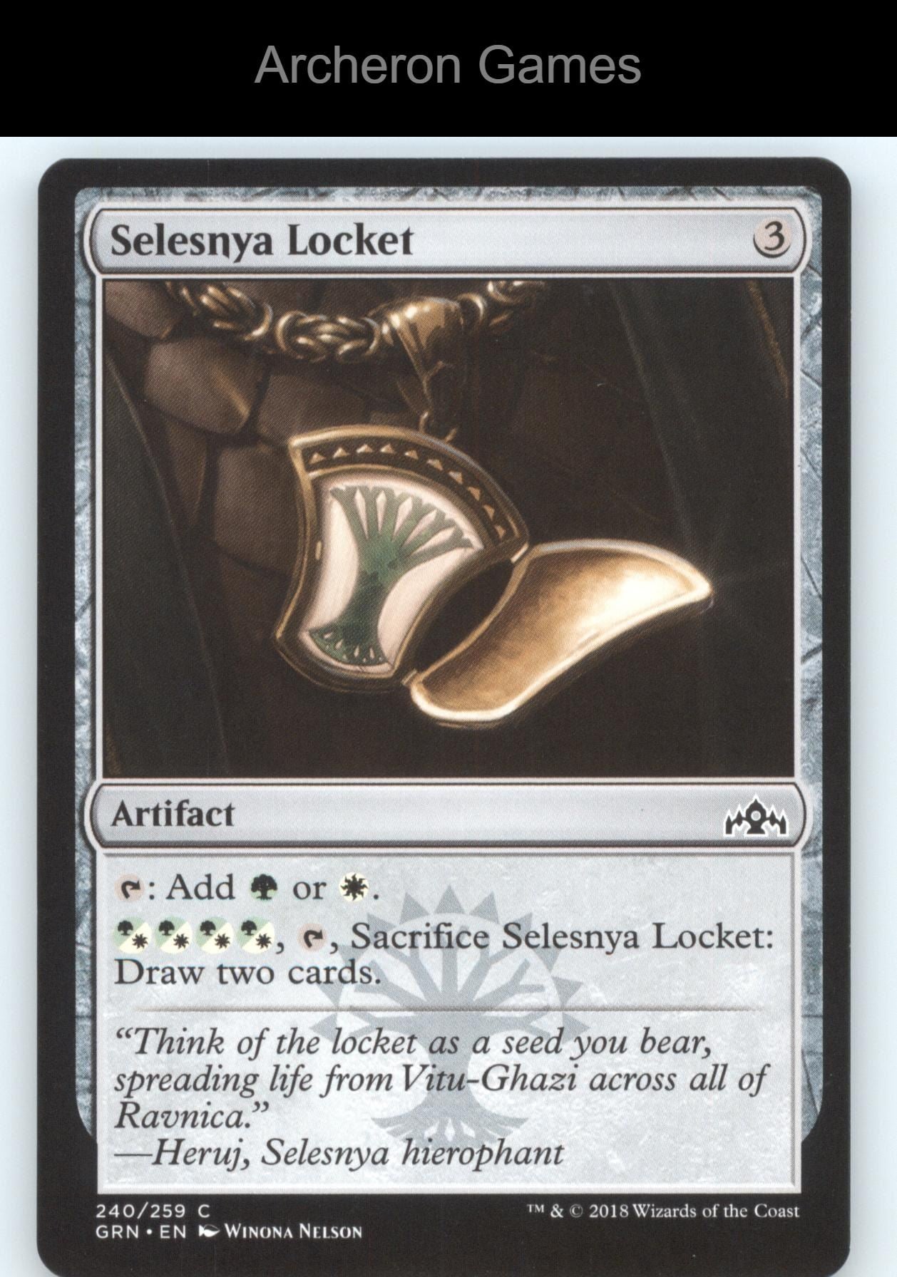 Selesnya Locket 240 C MTG Card Guilds of Ravnica