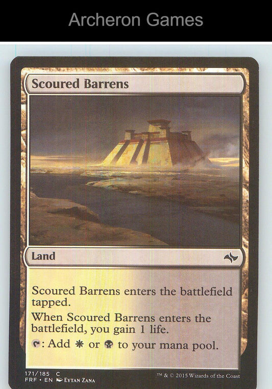 Scoured Barrens FRF 171 C MTG Card NM/EX+