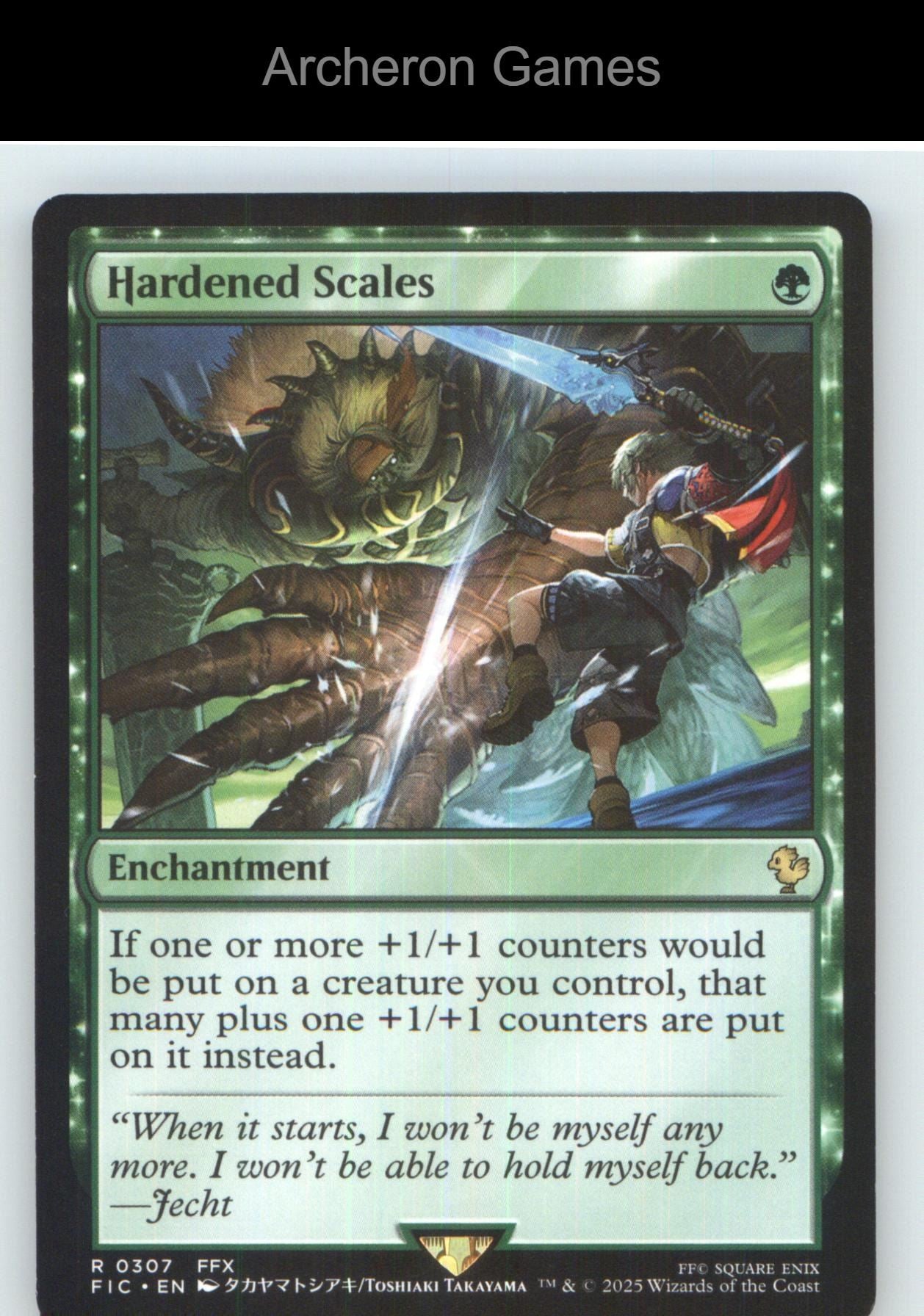 Hardened Scales (Surge Foil) FIC 307 R MTG Card NM/EX+
