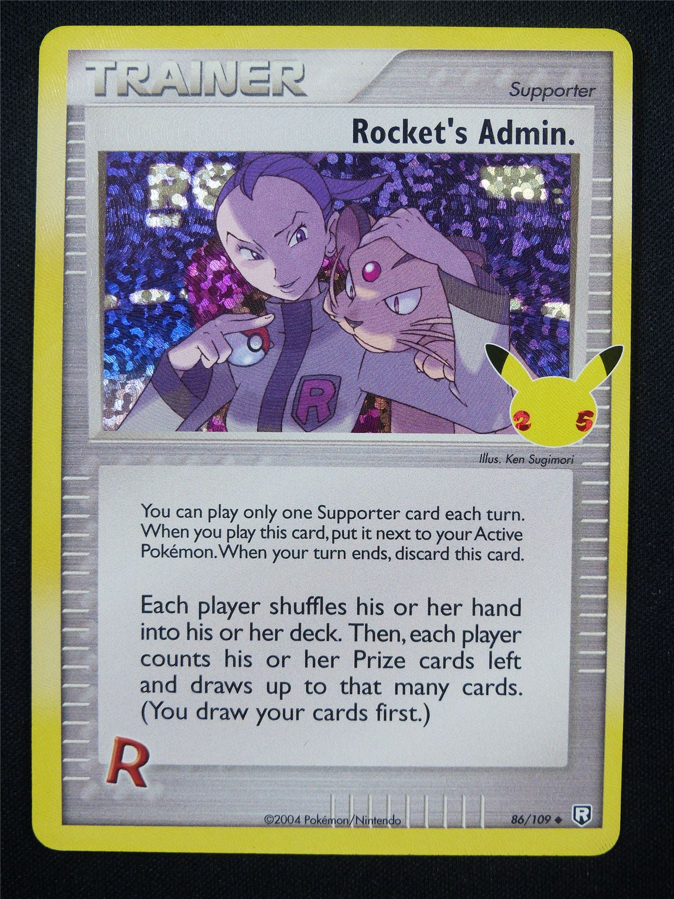 Rocket's Admin. 86/109 Textured Holo - Pokemon Card #NC