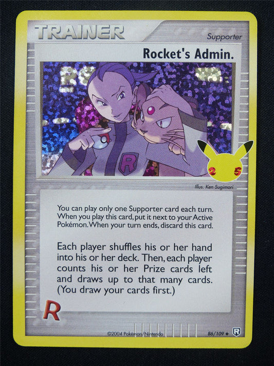 Rocket's Admin. 86/109 Textured Holo - Pokemon Card #NC