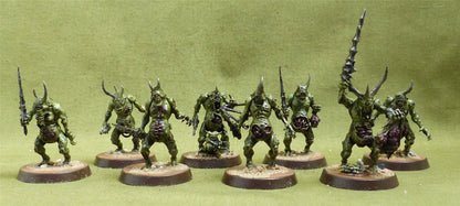 Plaguebearers set of 8 painted - Forces of Nurgle - Warhammer AoS #FC