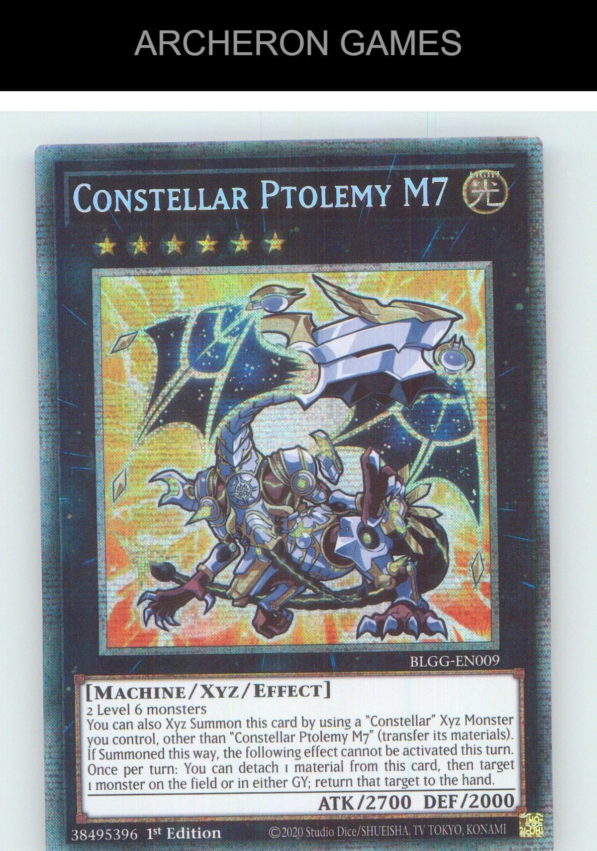 Constellar Ptolemy M7 (Starlight Rare) Starlight Rare YUGIOH Card 1st Edition
