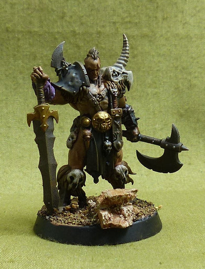 Darkoath Chieftain painted - Slaves to Darkness - Warhammer AoS #17E
