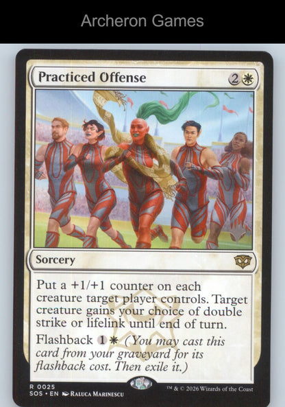 Practiced Offense SOS 25 R MTG Card Secrets of Strixhaven