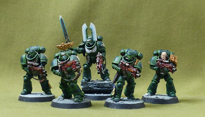 Space Marines Tactical Squad painted - Dark Angels - Warhammer 40K #B3