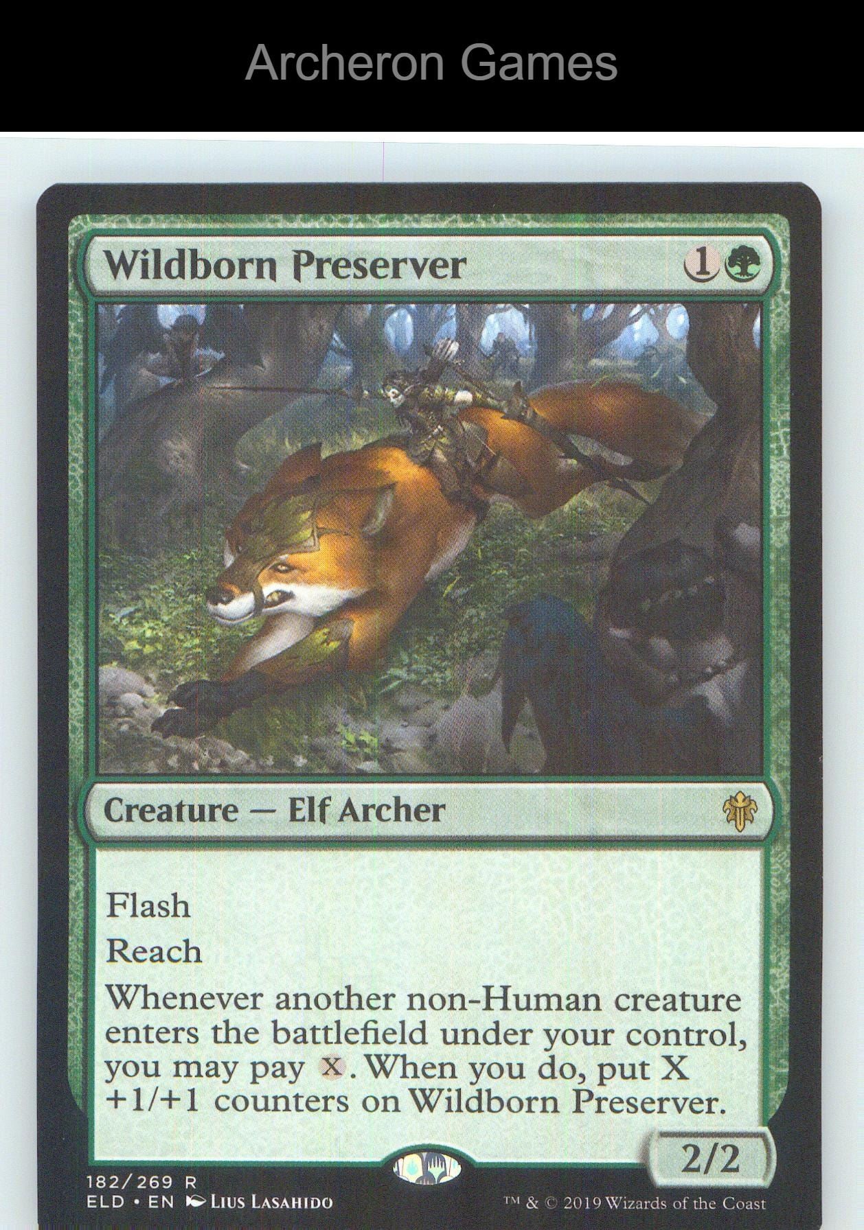 Wildborn Preserver ELD 182 R MTG Card NM/EX+