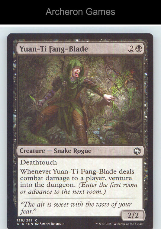 Yuan-Ti Fang-Blade AFR 128 C MTG Card NM/EX+