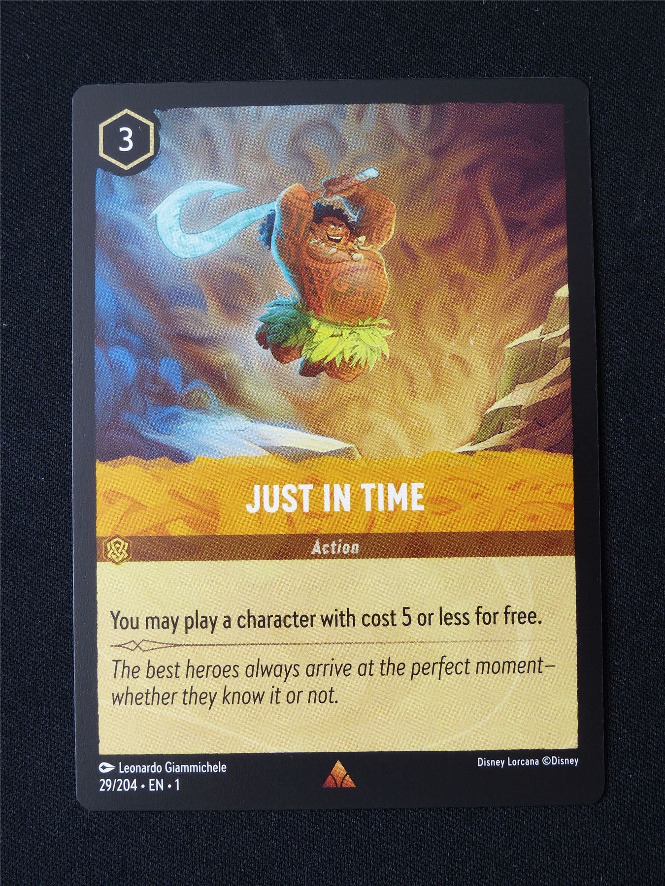 Just in Time 29/204 - Lorcana Card #3BV