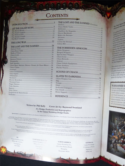 Chaos Space Marines 8th Edition Codex - Warhammer Hardback #1WU