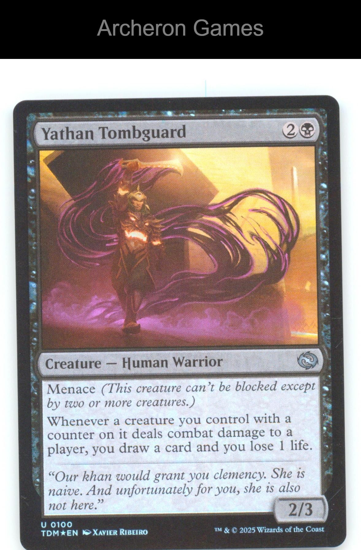 Yathan Tombguard TDM 100 UC MTG Card Tarkir: Dragonstorm Foil