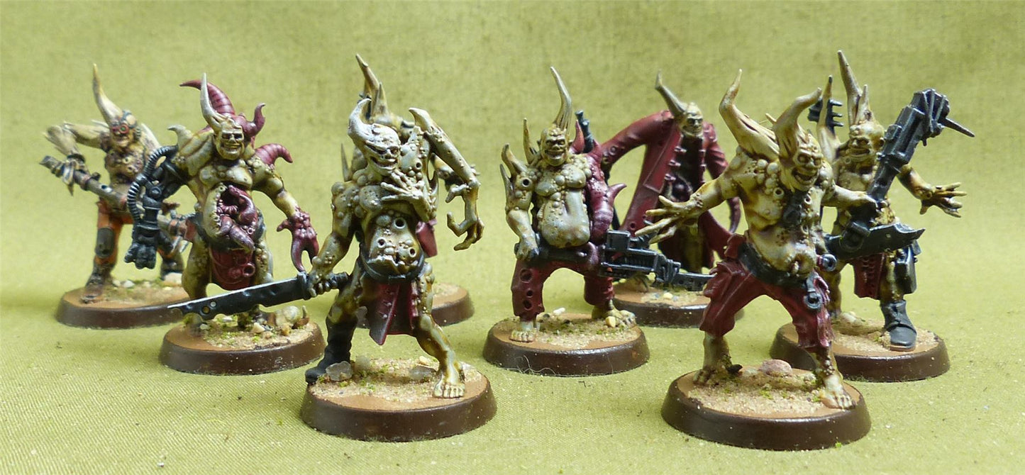 Pox Walkers set of 8 Painted - Death Guard - Warhammer 40K #25A