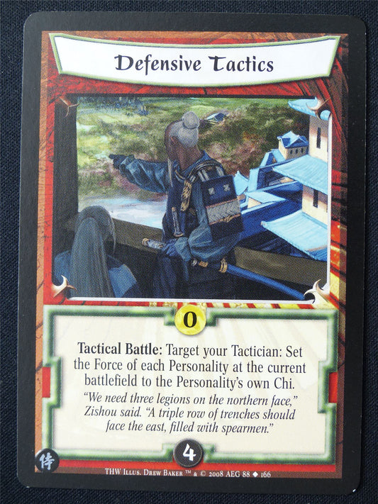 Defensive Tactics - THW - Legend of the Five Rings L5R Card #11E