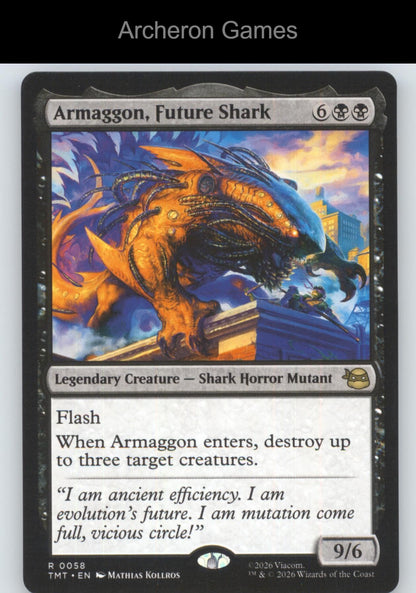 Armaggon, Future Shark TMT 0058 R MTG Card Teenage Mutant Ninja Turtles