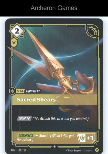 Sacred Shears SFD 172/221 R  Card Spiritforged