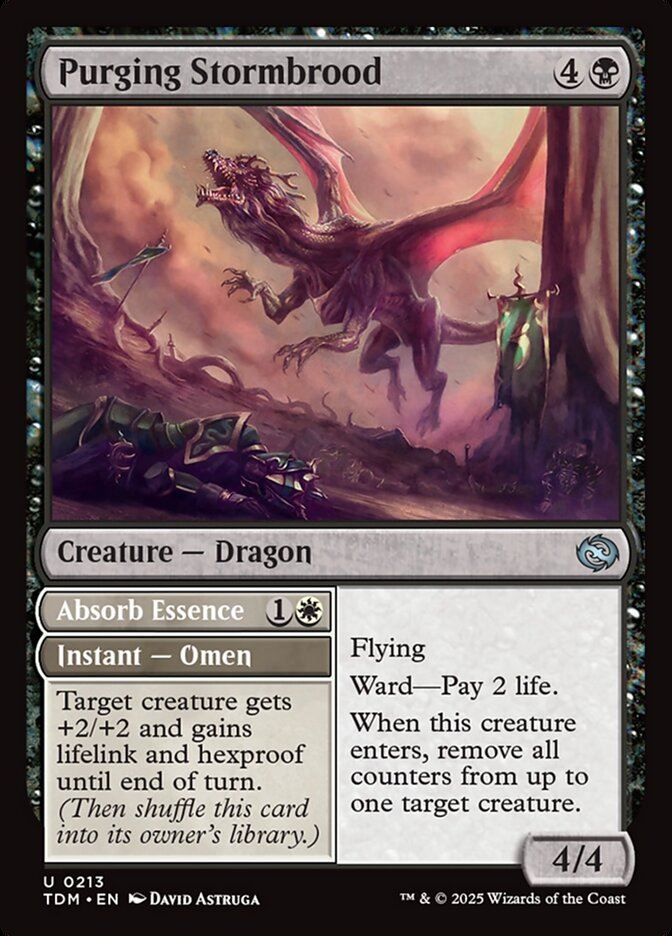 Purging Stormbrood // Absorb Essence - Tarkir: Dragonstorm tdm