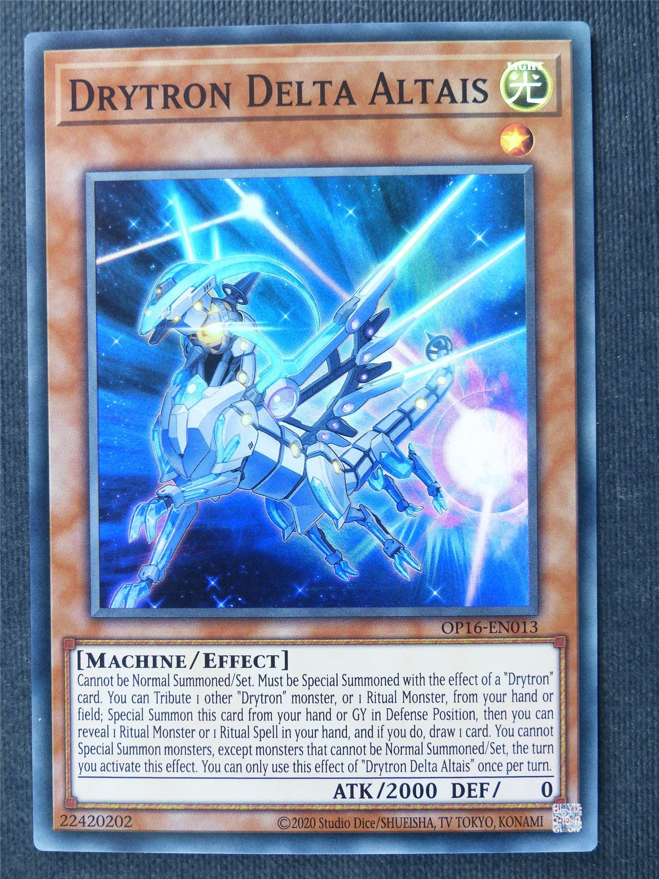 Drytron Delta Altais OP16 Super Rare - Yugioh Cards #2KF