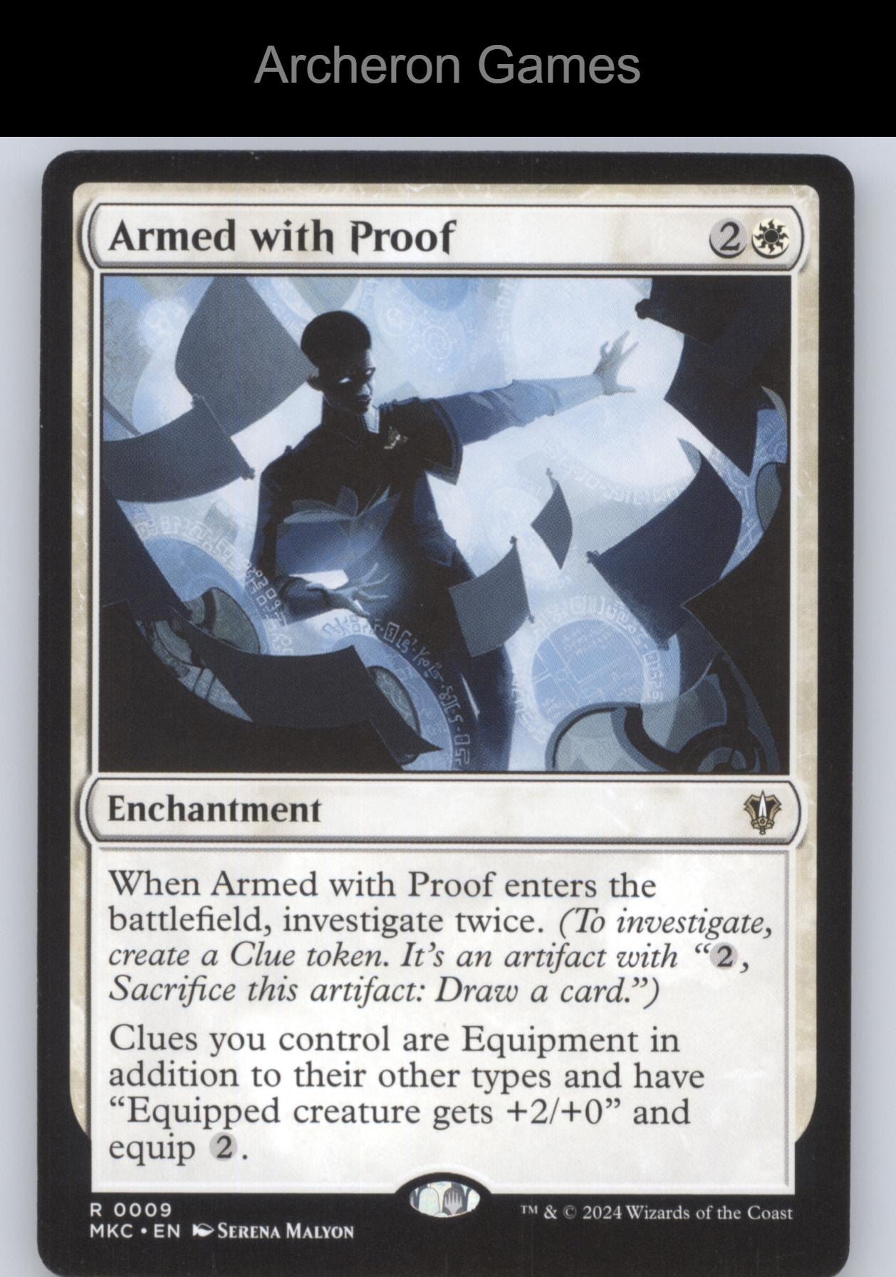 Armed with Proof 9 R MTG Card Commander: Murders at Karlov Manor