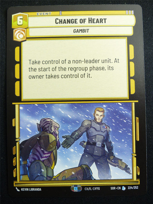 Change of Heart 224/252 - Star Wars Unlimited Card #4FX
