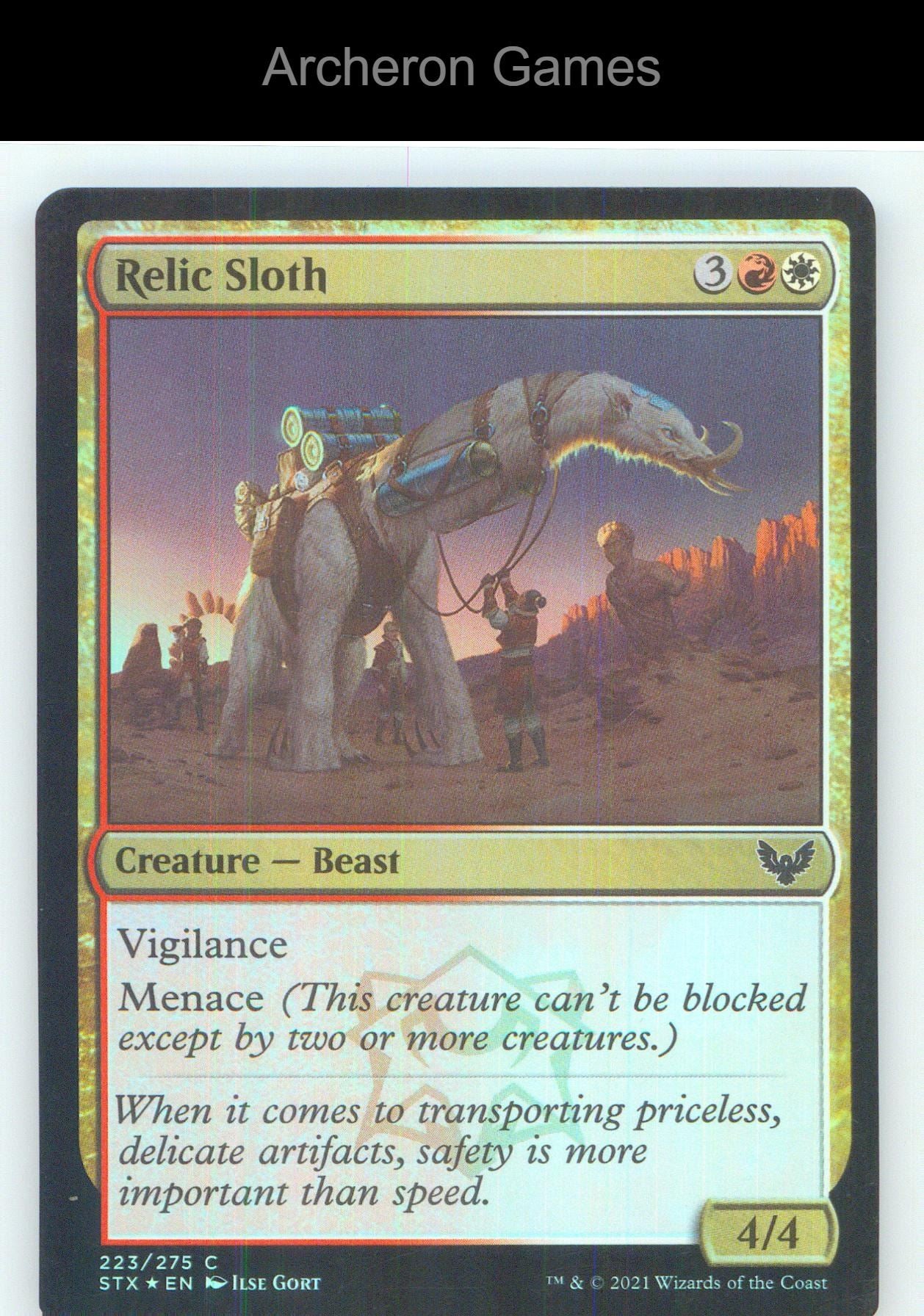 Relic Sloth STX 223 C MTG Card NM/EX+ Foil