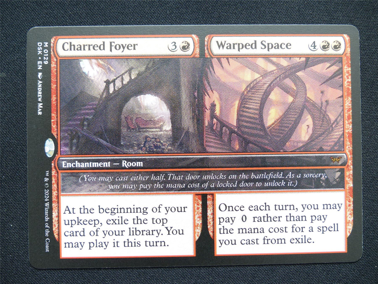 Charred Foyer / Warped Space - DSK - Mtg Card #32H
