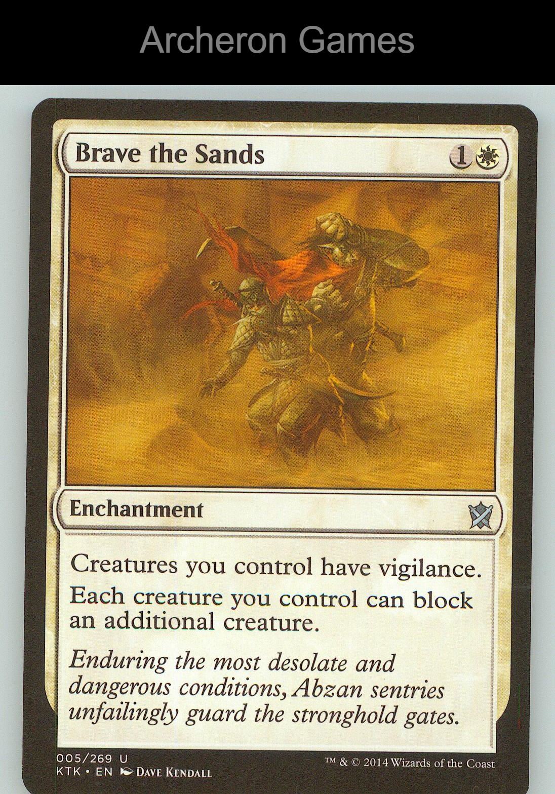 Brave the Sands KTK 5 UC MTG Card NM/EX+