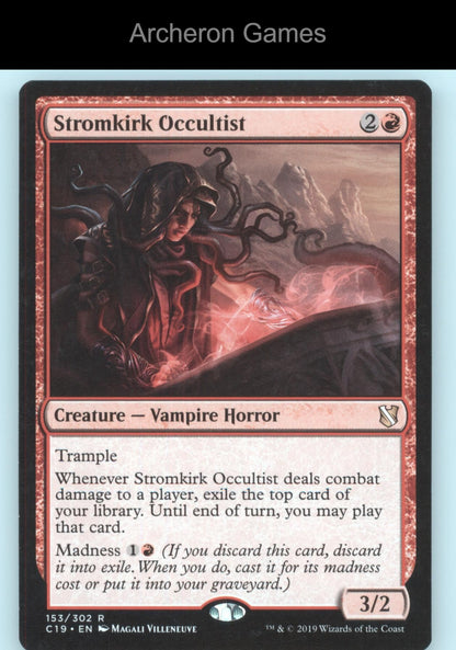 Stromkirk Occultist 153 R MTG Card Commander 2019