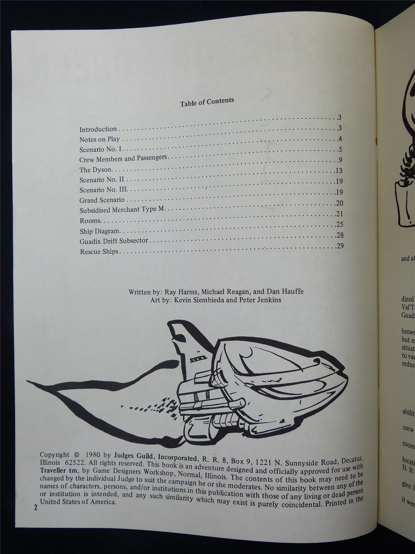 Traveller: Darthanon Queen Adventure - Judge Guild Roleplaying Booklet #2SK