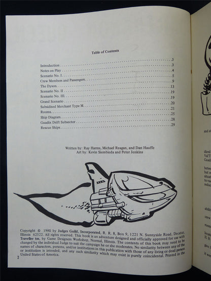 Traveller: Darthanon Queen Adventure - Judge Guild Roleplaying Booklet #2SK
