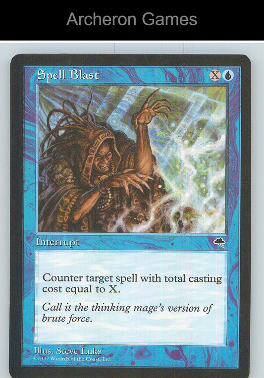 Spell Blast TMP 89 C MTG Card NM/EX+