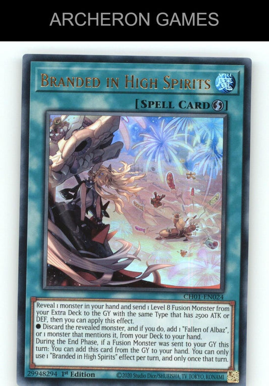 Branded in High Spirits Ultra Rare YUGIOH Card