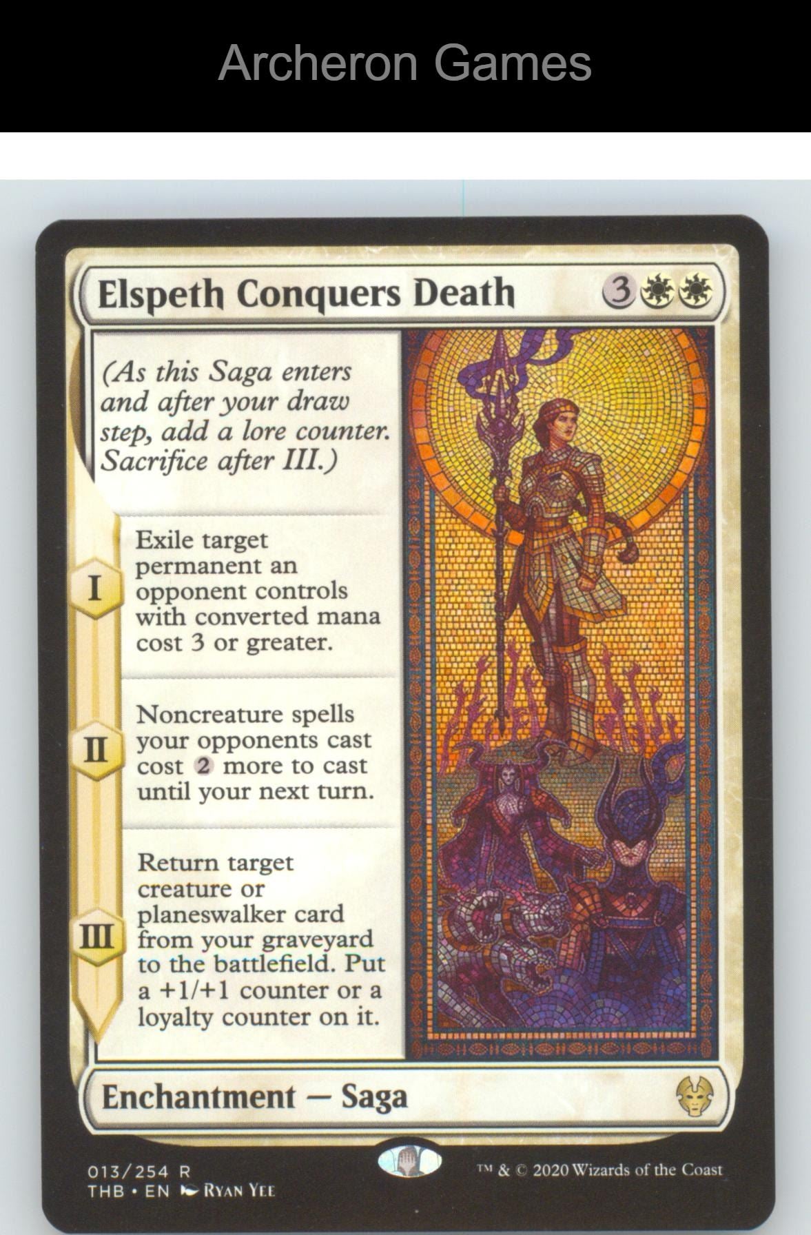 Elspeth Conquers Death THB 13 R MTG Card Theros Beyond Death