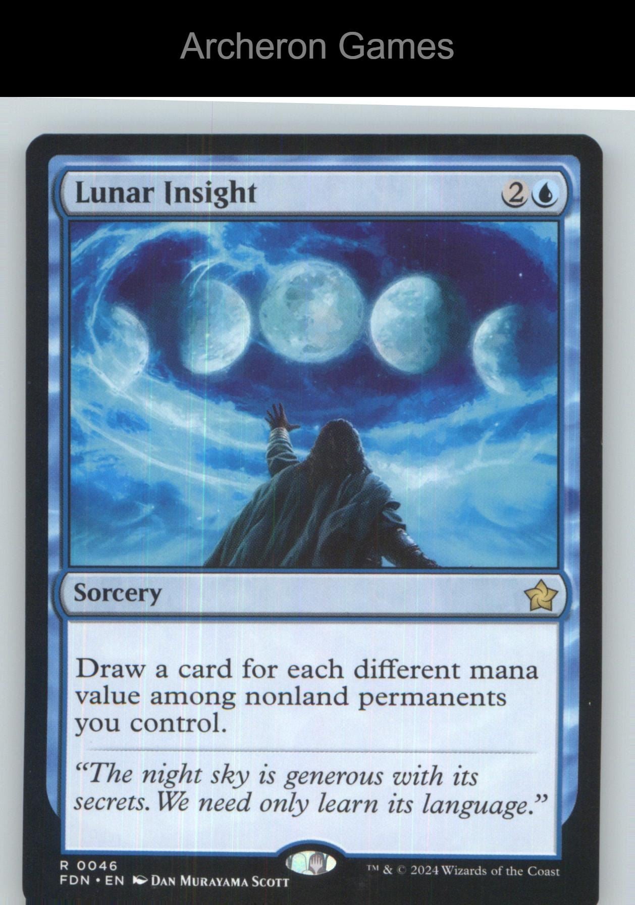 Lunar Insight FDN 46 R MTG Card NM/EX+