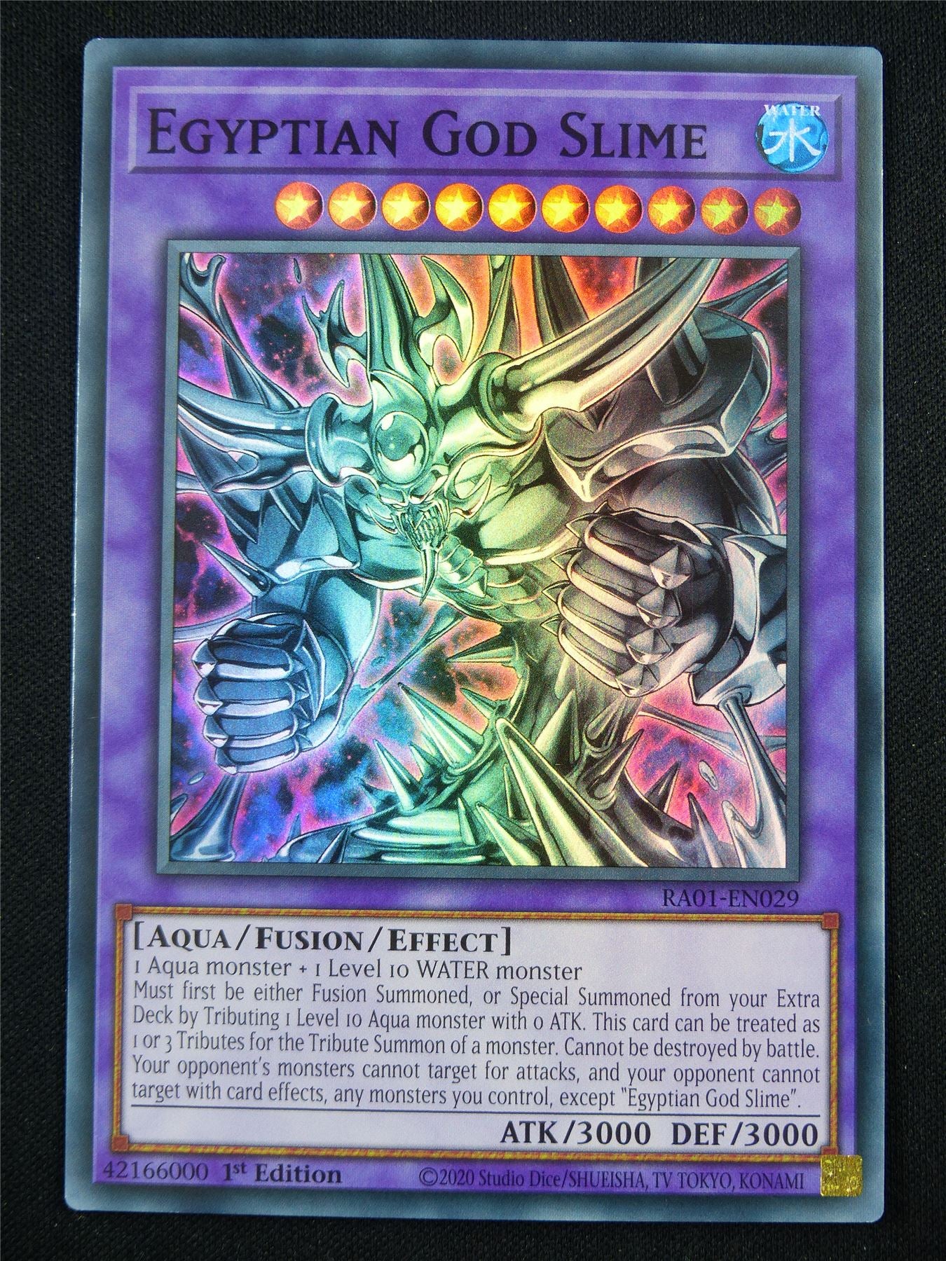 Egytian God Slime RA01 Super Rare - 1st ed Yugioh Card #SI