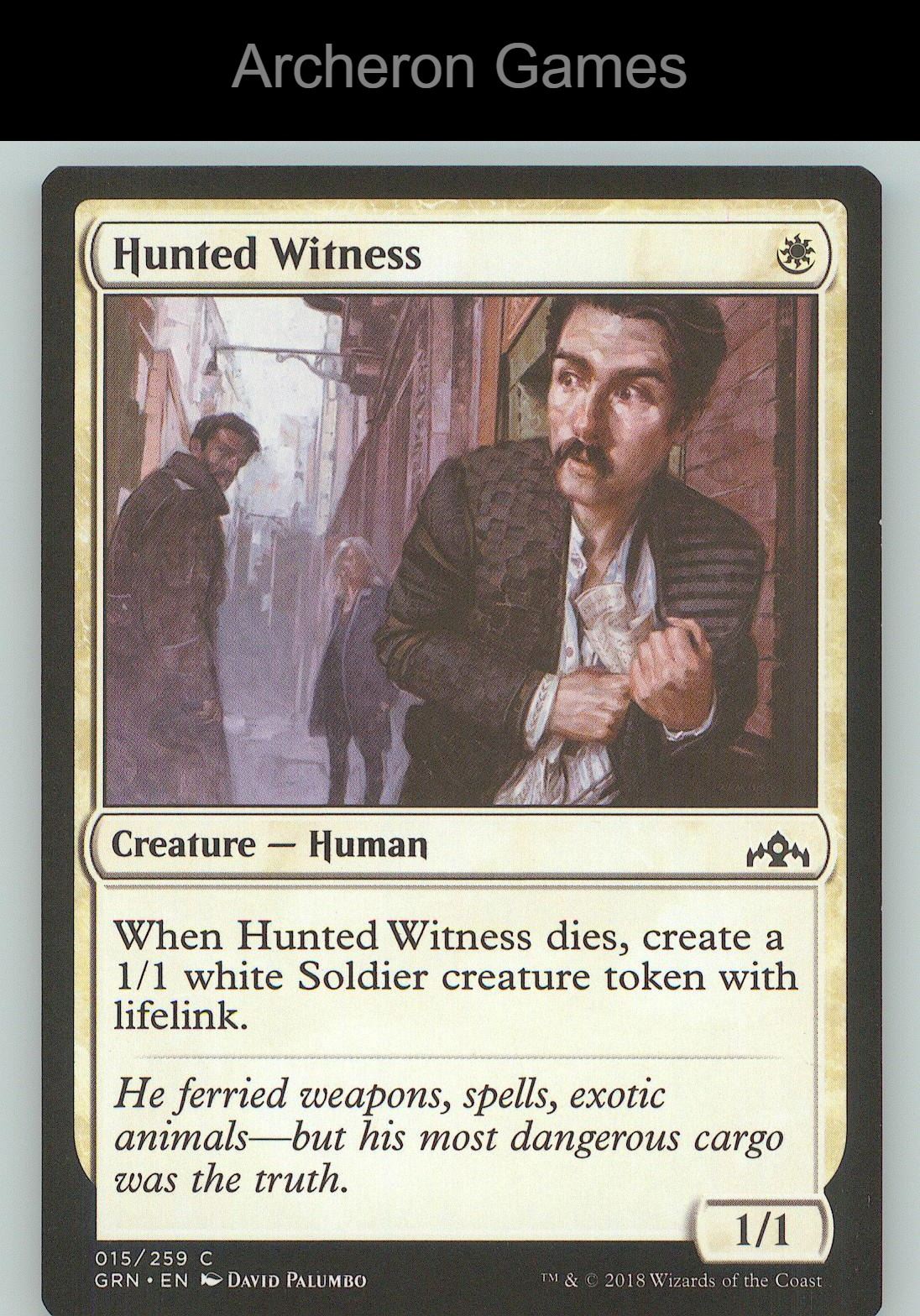 Hunted Witness GRN 15 C MTG Card NM/EX+