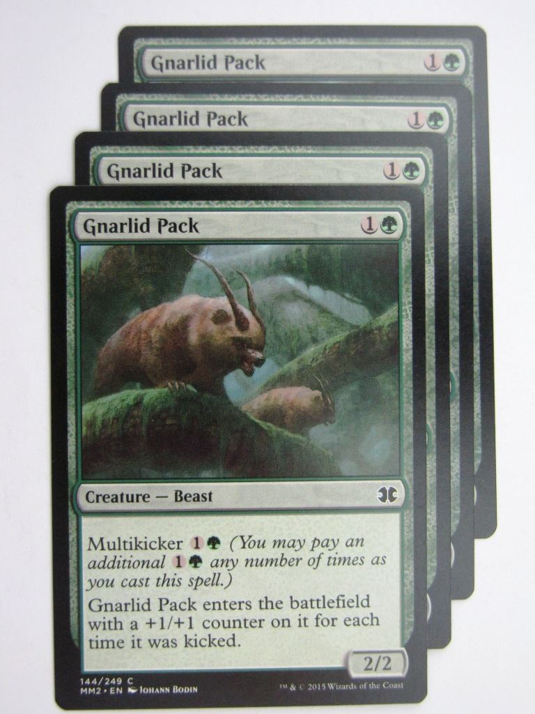 MTG MODERN MASTERS TWO: GNARLID PACK x4 # 28B38