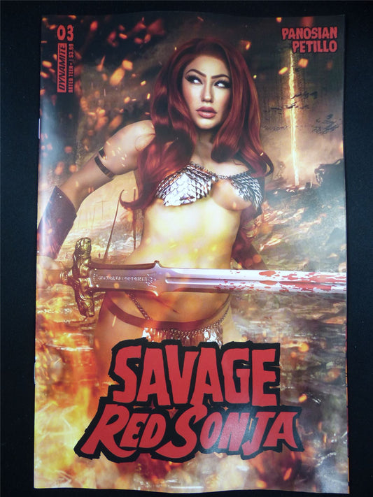 Savage RED Sonja #3 cosplay Cvr - Jan 2024 Dynamnite Comic #1WD