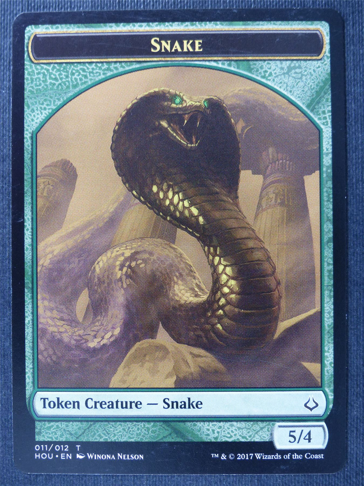 Snake Token - Mtg Card #1W9