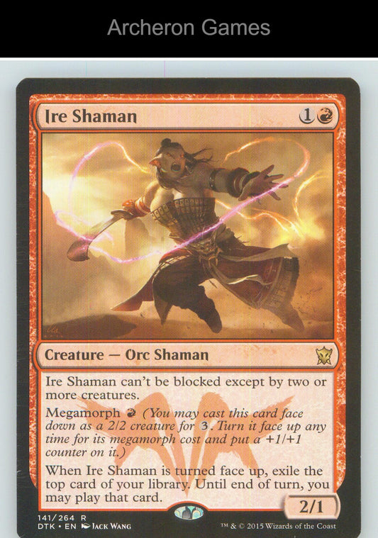 Ire Shaman DTK 141 R MTG Card NM/EX+