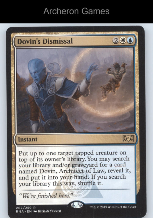 Dovin's Dismissal 267 R MTG Card Ravnica Allegiance